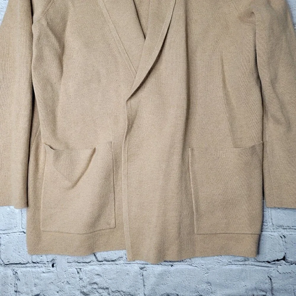 J Crew Eloise Sweater Blazer In Heather Khaki Merino Wool Blend Size‎ M/L?